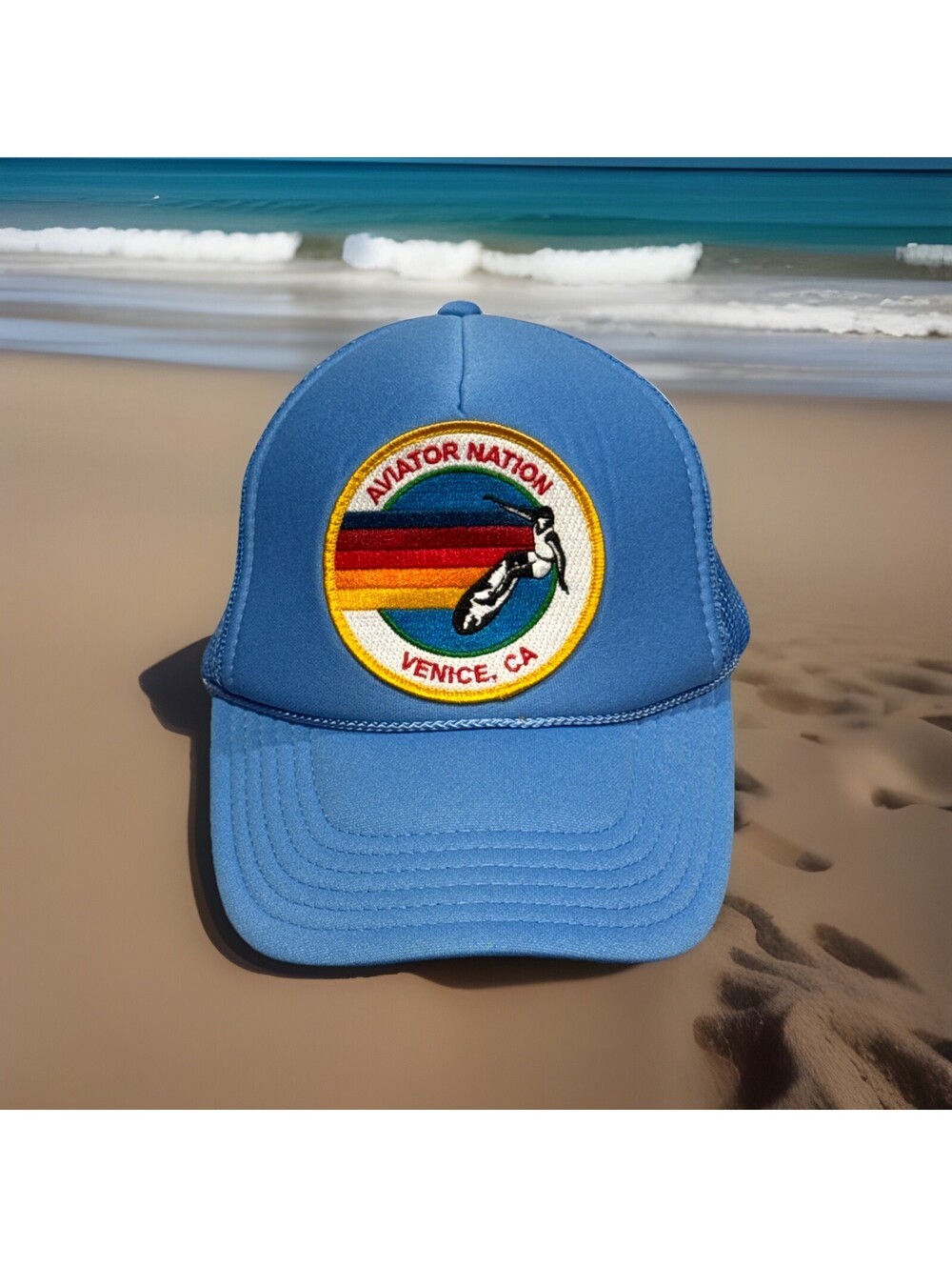 Aviator Nation Venice California Surfing Waves Surfer Patch Baseball Cap